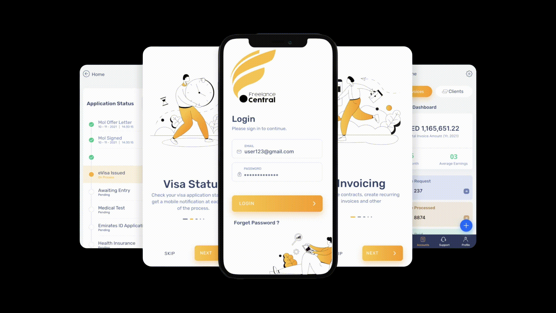 Freelancer Central Mobile App