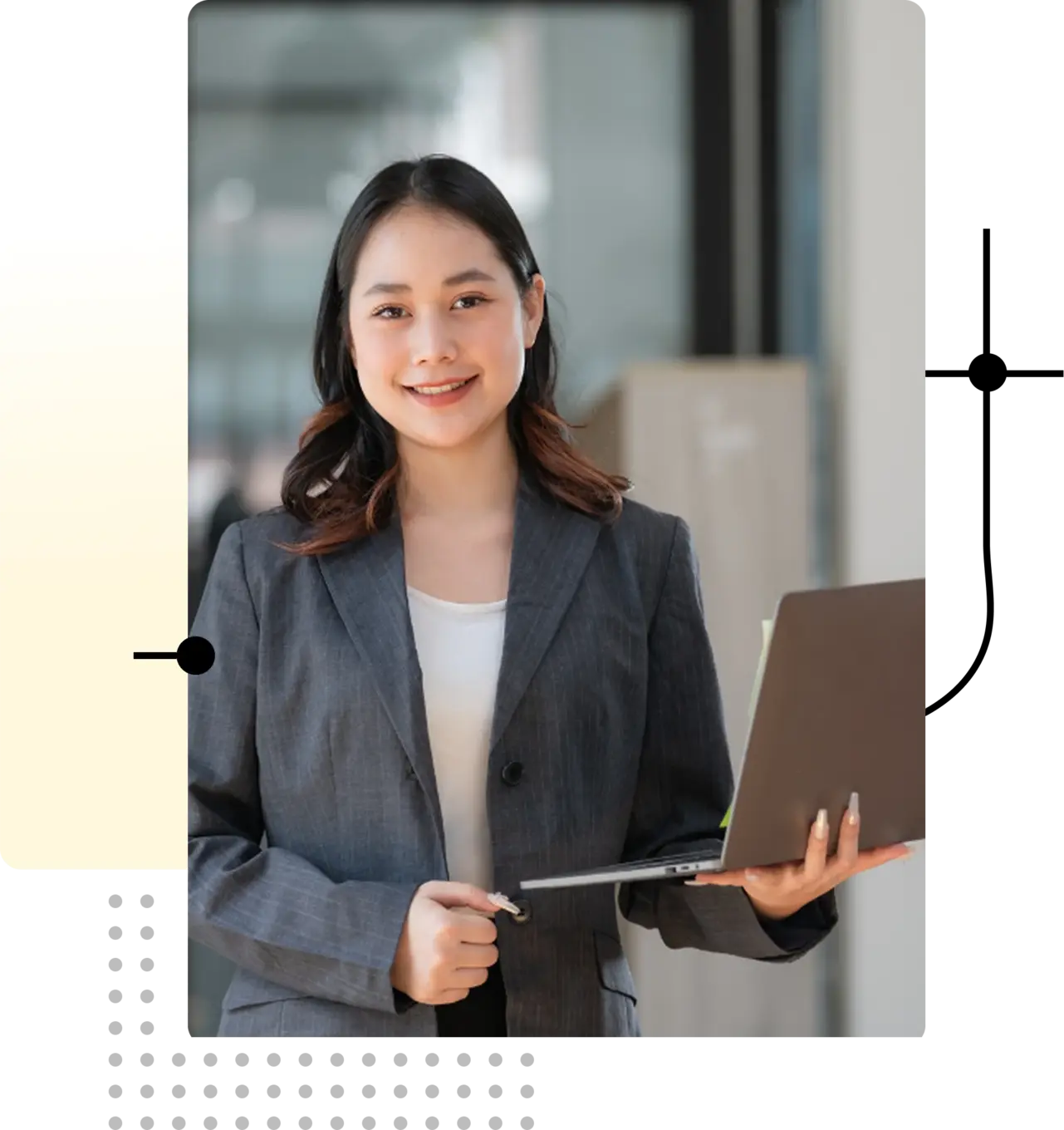 Professional working illustration